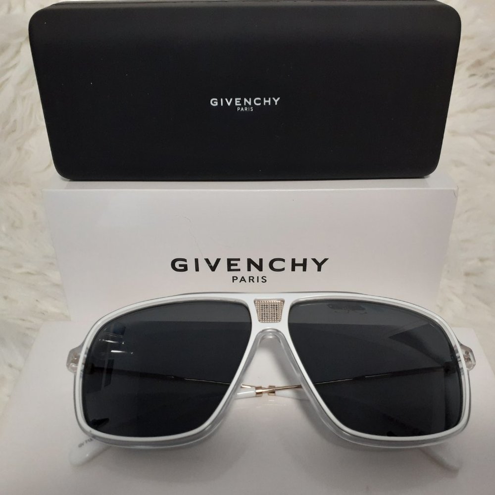 GIVENCHY SUNGLASSES WHITE/GOLD 61MM
